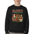 All Booked For Christmas Book Lover Youth Crewneck Sweatshirt All Booked For Christmas Book Lover Youth Crewneck Sweatshirt