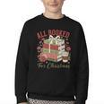 All Booked For Christmas Coquette Xmas Book Club Book Lovers Youth Crewneck Sweatshirt All Booked For Christmas Coquette Xmas Book Club Book Lovers Youth Crewneck Sweatshirt