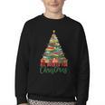 All Booked For Christmas Reading Books Librarian Holiday Youth Crewneck Sweatshirt