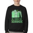 All Booked For St Patrick's Day Book Lover Lucky Shamrock Youth Crewneck Sweatshirt All Booked For St Patrick's Day Book Lover Lucky Shamrock Youth Crewneck Sweatshirt