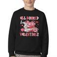 All Booked For Valentines Book Coffee Teacher Women Youth Crewneck Sweatshirt