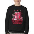 All Booked For Valentines Book Lovers Teacher Valentines Youth Crewneck Sweatshirt All Booked For Valentines Book Lovers Teacher Valentines Youth Crewneck Sweatshirt