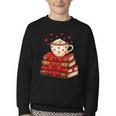 All Booked For Valentine’s Day Reading Teacher Youth Crewneck Sweatshirt