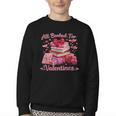 All Booked Valentine's Girly Teacher Coquette Love Youth Crewneck Sweatshirt All Booked Valentine's Girly Teacher Coquette Love Youth Crewneck Sweatshirt