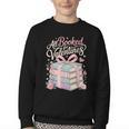 All Booked For Valentines Stacked Books Youth Crewneck Sweatshirt