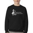 Bookish Club Silly Lover Book Reader Reading Gift Youth Crewneck Sweatshirt