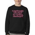 Bookish Galentines Day Valentine Book Club Matching Reader Youth Crewneck Sweatshirt