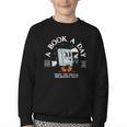 Bookish Mental Health Book A Day Retro Read More Book Youth Crewneck Sweatshirt