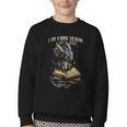 Bookish Quote I Am a Book Dragon Not a Worm Reading Book Youth Crewneck Sweatshirt Bookish Quote I Am a Book Dragon Not a Worm Reading Book Youth Crewneck Sweatshirt