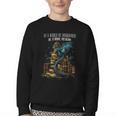 Bookish Quote In a World Of Bookworms Be a Book Dragon Youth Crewneck Sweatshirt Bookish Quote In a World Of Bookworms Be a Book Dragon Youth Crewneck Sweatshirt