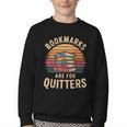 Bookmarks Are For Quitters Reading Book Lovers Youth Crewneck Sweatshirt Bookmarks Are For Quitters Reading Book Lovers Youth Crewneck Sweatshirt