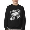 Bookmarks Quote Library Book Reader Youth Crewneck Sweatshirt