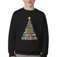 Bookmas Christmas Book Tree Book Lover English Teacher Youth Crewneck Sweatshirt Bookmas Christmas Book Tree Book Lover English Teacher Youth Crewneck Sweatshirt