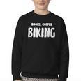 Books Coffee Biking Youth Crewneck Sweatshirt