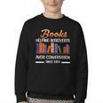 Books Helping Introverts Avoid Conversation Book Reading Youth Crewneck Sweatshirt