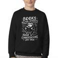 Books Helping Introverts Avoid Conversations Since 1454 Youth Crewneck Sweatshirt