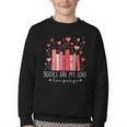 Books Are My Love Language Valentine Reads Bookish Club Youth Crewneck Sweatshirt Books Are My Love Language Valentine Reads Bookish Club Youth Crewneck Sweatshirt