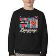 Books Are My Love Language Youth Crewneck Sweatshirt