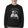 I Like My Books Spicy And My Coffee ICY Youth Crewneck Sweatshirt