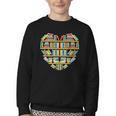 Bookshelf Heart Youth Crewneck Sweatshirt