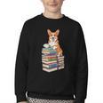 Bookworm Corgi Reading Books Drinking Coffee Dog Lover Youth Crewneck Sweatshirt Bookworm Corgi Reading Books Drinking Coffee Dog Lover Youth Crewneck Sweatshirt