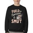 Bookworm Fueled By Sarcasm And Smut Book Reading Youth Crewneck Sweatshirt Bookworm Fueled By Sarcasm And Smut Book Reading Youth Crewneck Sweatshirt