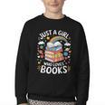 Bookworm Just A Girl Who Loves Books Youth Crewneck Sweatshirt Bookworm Just A Girl Who Loves Books Youth Crewneck Sweatshirt