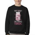 Bookworm Library Banned Book -Adults Short Sleeve Modern Crew Neck Small Straight Imported They Didn't Ban Books They Banned Thinking Youth Crewneck Sweatshirt