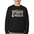 Born To Read Books Forced To Read Emails Bookish Bookworm Youth Crewneck Sweatshirt