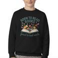 Born To Read Books Forced To Read Emails Youth Crewneck Sweatshirt Born To Read Books Forced To Read Emails Youth Crewneck Sweatshirt