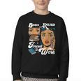 Born-To Read Forced To Work Reading Book Lover Youth Crewneck Sweatshirt