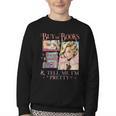 Buy Me Books And Tell Me I'm Pretty Book Lover Tee Youth Crewneck Sweatshirt Buy Me Books And Tell Me I'm Pretty Book Lover Tee Youth Crewneck Sweatshirt