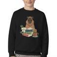 Capybara Glasses Reading Books Capybara Nerd Bookworm Youth Crewneck Sweatshirt Capybara Glasses Reading Books Capybara Nerd Bookworm Youth Crewneck Sweatshirt