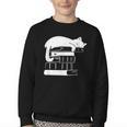 Cat Book Books And Cats Cat Lover Cat Mom Book Lovers Youth Crewneck Sweatshirt