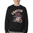 Chapter 18 18th Birthday Women Book Lovers Its My Birthday Youth Crewneck Sweatshirt