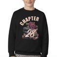 Chapter 28 28th Birthday Women Book Lovers Its My Birthday Youth Crewneck Sweatshirt