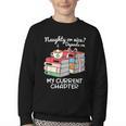 Christmas Book Lovers Naughty Or Nice Youth Crewneck Sweatshirt Christmas Book Lovers Naughty Or Nice Youth Crewneck Sweatshirt