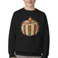 Christmas Book Ornament Lights Holiday Reading Lover Teacher Youth Crewneck Sweatshirt