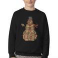 Christmas Snowman Made Of Books Holiday Reading Xmas Youth Crewneck Sweatshirt Christmas Snowman Made Of Books Holiday Reading Xmas Youth Crewneck Sweatshirt