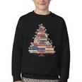 Christmas Tree Book Bookworm Youth Crewneck Sweatshirt Christmas Tree Book Bookworm Youth Crewneck Sweatshirt
