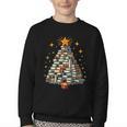 Christmas Tree Books Youth Crewneck Sweatshirt Christmas Tree Books Youth Crewneck Sweatshirt