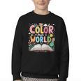 Color Our World Book Reading Program 2026 Summer Youth Crewneck Sweatshirt Color Our World Book Reading Program 2026 Summer Youth Crewneck Sweatshirt