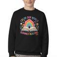 Color Our World Summer Reading 2025 Rainbow Art Book Youth Crewneck Sweatshirt Color Our World Summer Reading 2025 Rainbow Art Book Youth Crewneck Sweatshirt