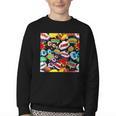 Comic Book Pop Art Modern Fun Youth Crewneck Sweatshirt