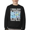 Comics Collecting Book Collector Guide Comics Lover Youth Crewneck Sweatshirt