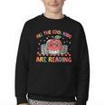 All The-Cool Kids Are Reading Book Lover Librarian Bookworm Youth Crewneck Sweatshirt