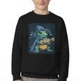 Cool Magical Book With Wizard Turtle For Adults And Kids Youth Crewneck Sweatshirt Cool Magical Book With Wizard Turtle For Adults And Kids Youth Crewneck Sweatshirt