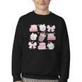 Coquette Bow Book Coffee Valentines Bookish Library Teacher Youth Crewneck Sweatshirt Coquette Bow Book Coffee Valentines Bookish Library Teacher Youth Crewneck Sweatshirt
