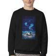 Cosmic Botanical Book Lover Reading Youth Crewneck Sweatshirt