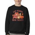 Cozy Readers Book Society Teacher Reading Floral Pumpkin Tee Youth Crewneck Sweatshirt Cozy Readers Book Society Teacher Reading Floral Pumpkin Tee Youth Crewneck Sweatshirt